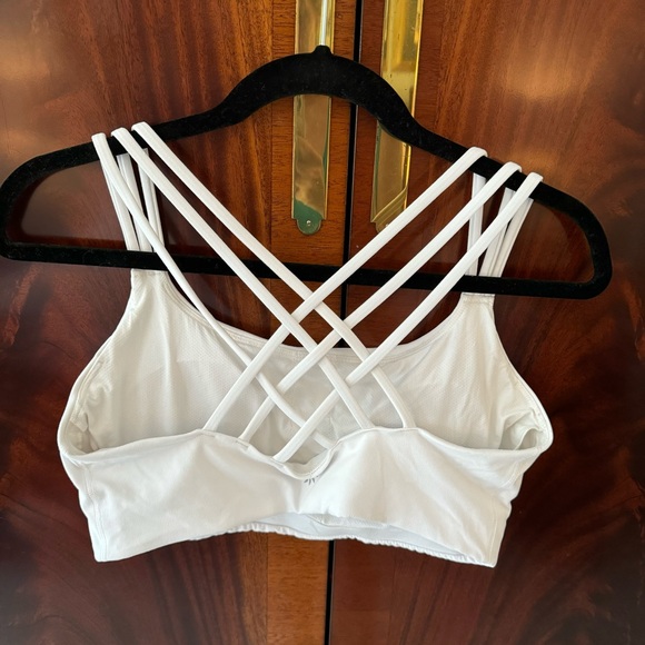 Athleta White Sports Bra - Medium - Picture 4 of 8